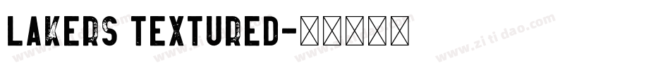 Lakers Textured字体转换